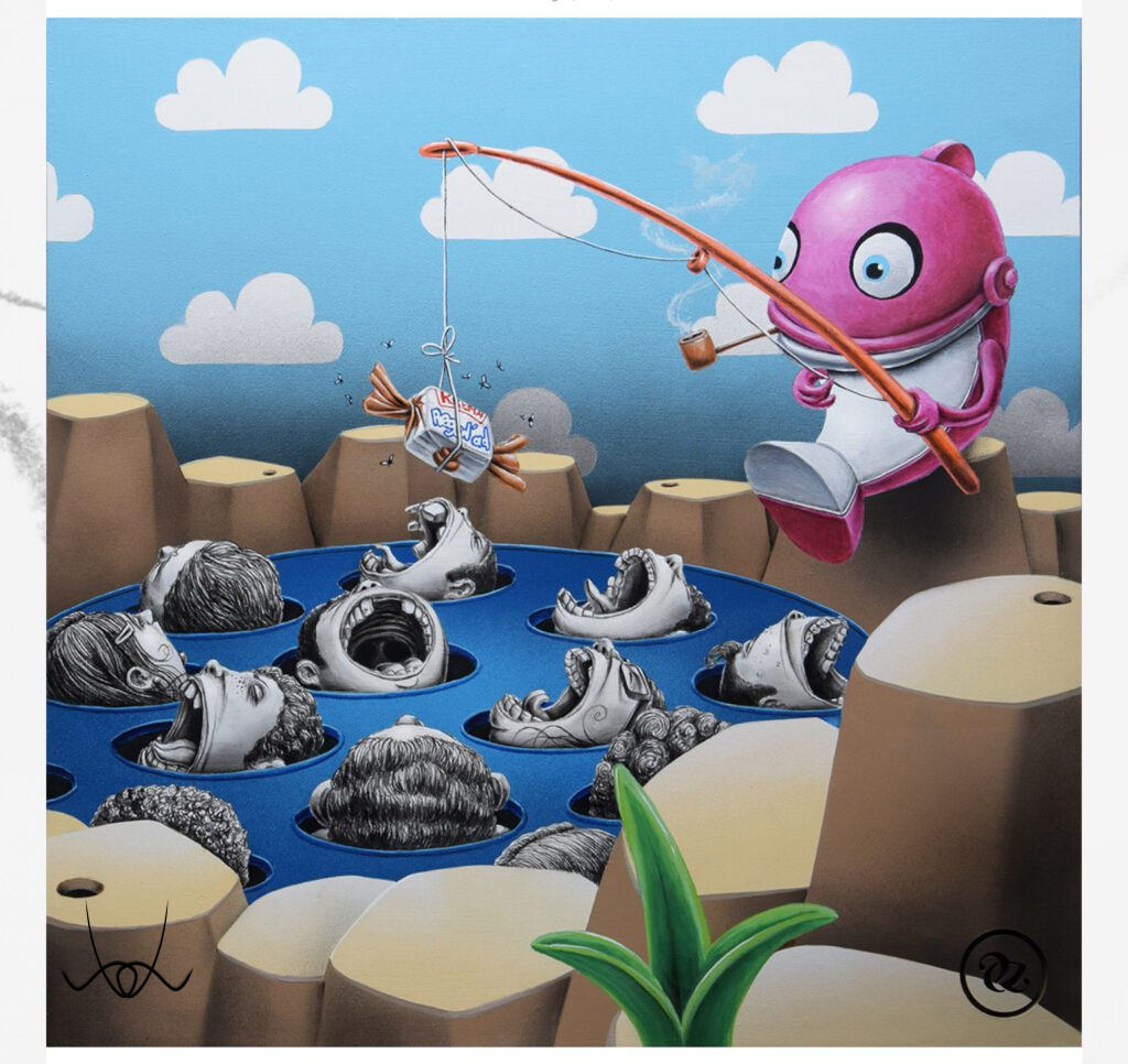 pez tarsadalom street art popkultura