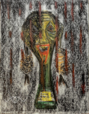 Just a Circle oil pastel