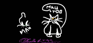 Flat Cat Met Fat Cat